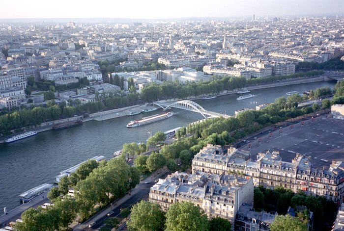 Париж с высоты. Сена